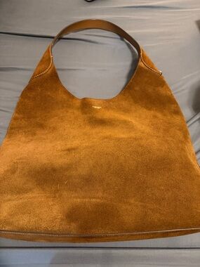 COACH Suede Brooklyn Shoulder Bag 39 in Warm Brown